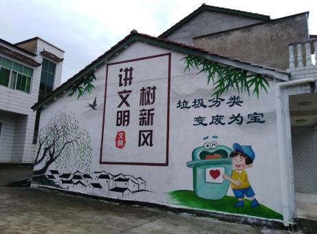 龙港墙绘是现在流行的墙体广告