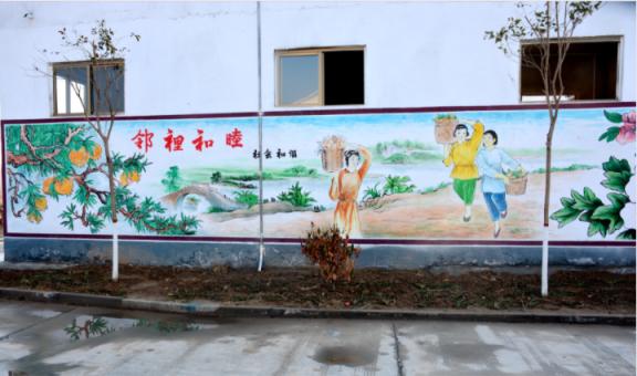 龙港乡镇文化墙 乡风文明焕发新活力